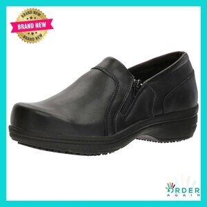 Premium Leather Slip Resistant Work Shoes Relaxed Fit Arch Support Professional